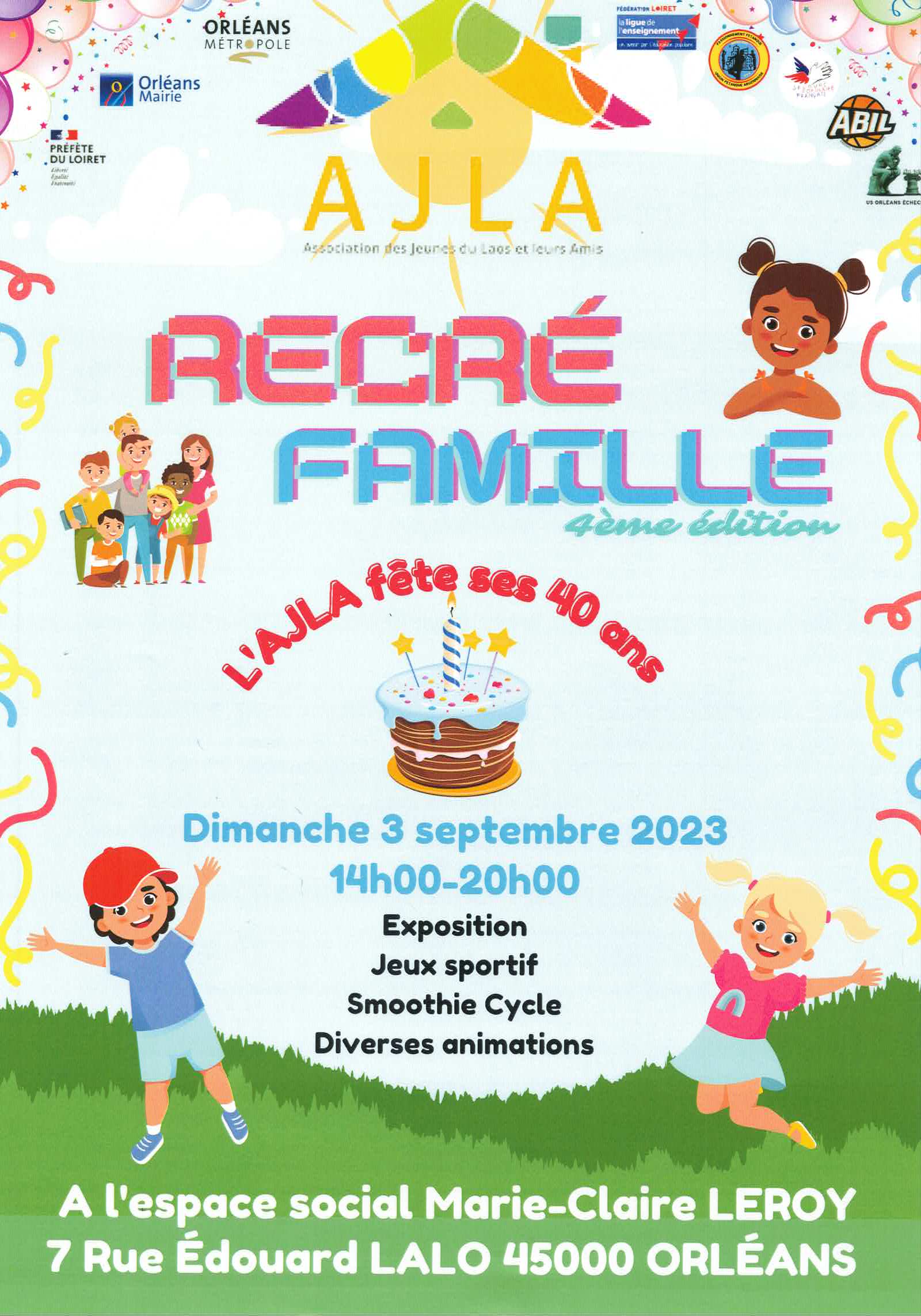 Récré Famille les 40 ans de l&rsquo;Ajla